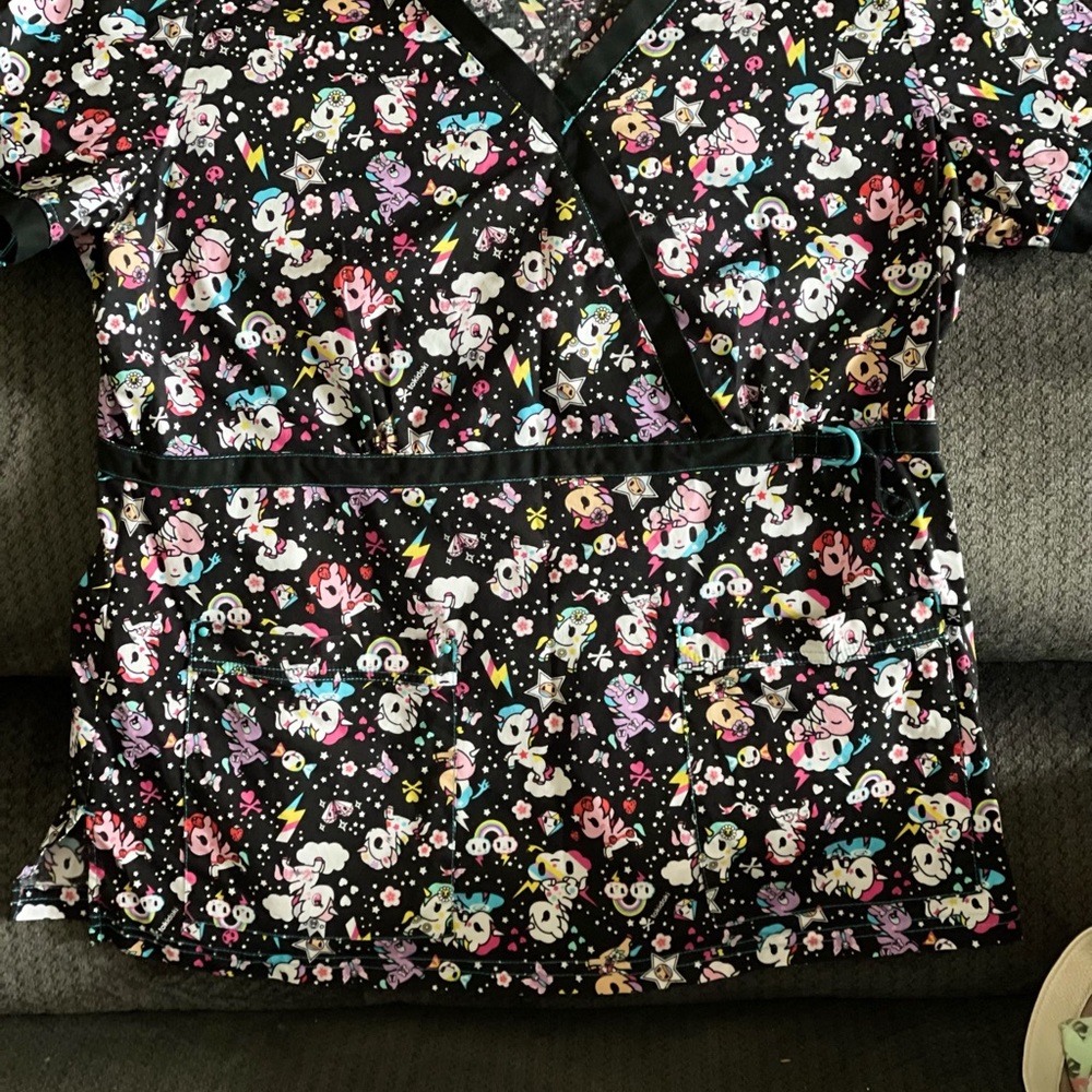 Koi tokidoki Unicorn Scrub top